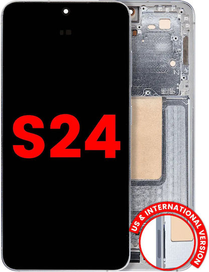 OLED Ersatzbildschirmrahmen Samsung Galaxy S24 5G US & Internationale Version Nachrüstung Plus Saphirblau