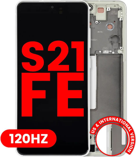 Oled Asamblare Cadru Samsung Galaxy S21 Fe 5g Versiunea US și Internațională Aftermarket Plus 120hz Verde Măsliniu