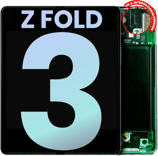 Inner Oled Assembly Frame Samsung Galaxy Z Fold 3 5g Us & International Service Pack Phantom Green