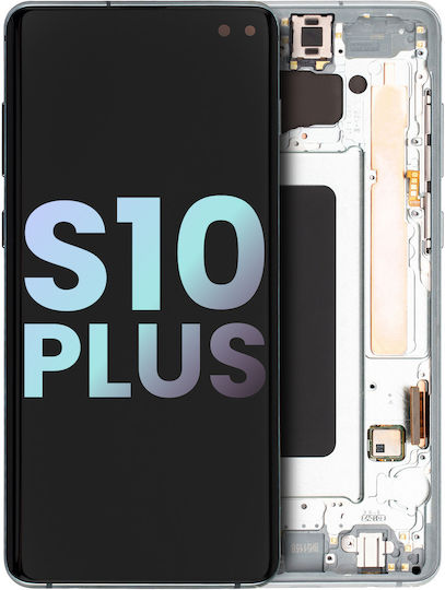 Oled Asamblare cu ramă Samsung Galaxy S10 Plus Service Pack Verde Prism