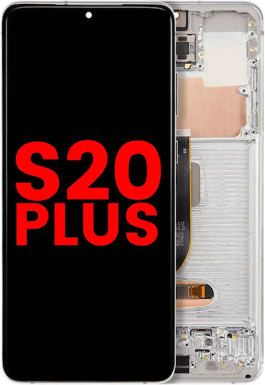 Oled Assembly Frame Samsung Galaxy S20 Plus 5g Aftermarket Plus Cloud White