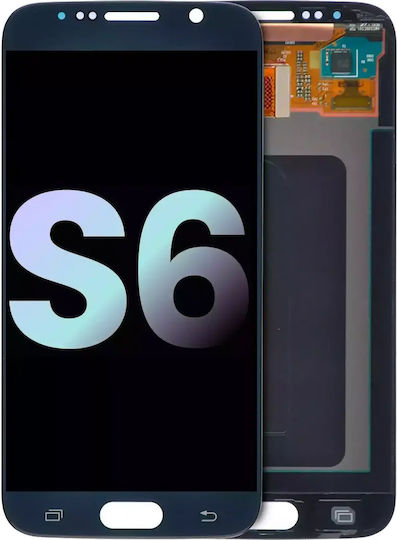 Oled Assembly Without Frame Samsung Galaxy S6 Service Pack Black Sapphire