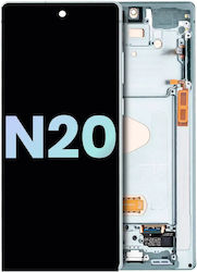 OLED комплект рамка Samsung Galaxy Note 20 5G сервизен пакет Mystic Green