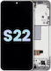 Oled Assembly Frame Samsung Galaxy S22 5g Service Pack White