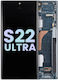 OLED Ersatzbildschirmrahmen Samsung Galaxy S22 Ultra 5G Service Pack Grüne