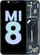 Oled Assembly Frame Xiaomi Mi 8 Service Pack Black