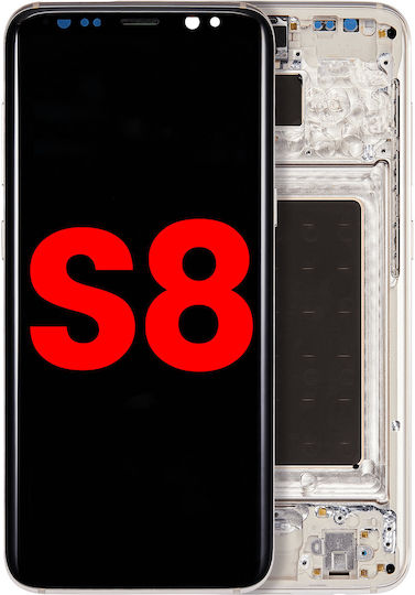 Oled Montage Rahmen Samsung Galaxy S8 Aftermarket Plus Arktisch Silber