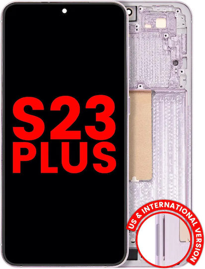 Oled Asamblare cu ramă Samsung Galaxy S23 Plus US și Internațional Aftermarket Plus Lavandă