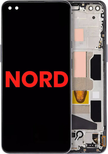 Oled Assembly Frame Oneplus Nord Aftermarket Plus Gray Onyx