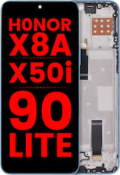 Lcd Assembly Frame Honor X8a X50i 90 Lite Aftermarket Plus Cyan Lake