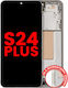 Oled Ersatzbildschirm mit Rahmen Samsung Galaxy S24 Plus 5G US & Internationale Version Nachrüstteil Plus Bernstein Gelb