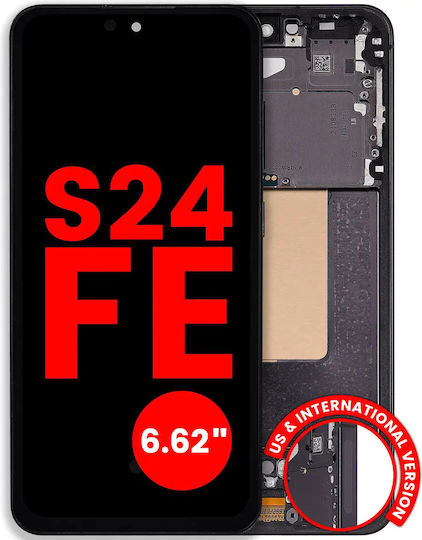 Oled Assembly Frame Samsung Galaxy S24 Fe 5g Us & International Version 6.62" Aftermarket Plus Graphite