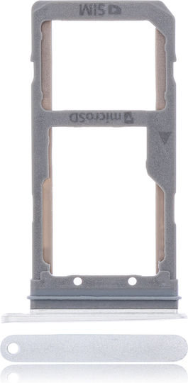 Dual Sim Card Tray Samsung Galaxy S7 Edge Silver