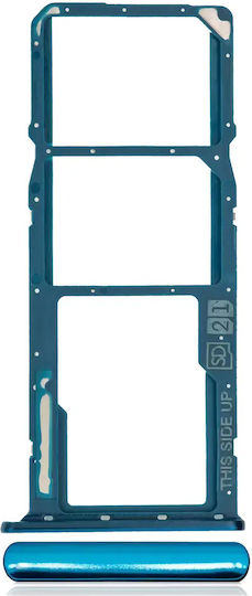 Dual Sim Card Tray Motorola Moto E6 Play Xt2029 2019 Turquoise Blue