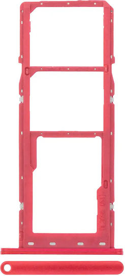 Dual SIM Kartenhalter Samsung Galaxy A02s A025 2020 A03 A035 2021 Rot