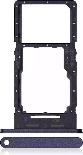 Tăvi SIM Dual Pentru Carduri Samsung Galaxy A25 5G A256 2023 Negru Curajos
