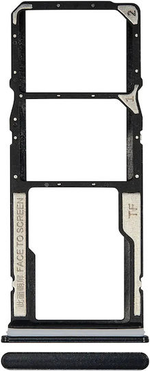 Sim Card Tray Xiaomi Redmi 10a Charcoal Black