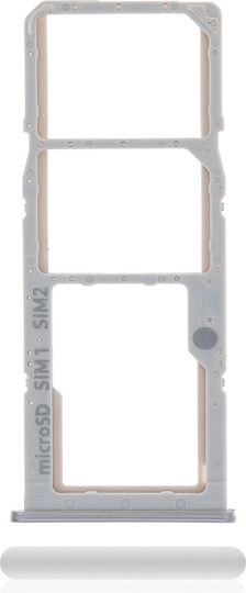 Двойна SIM карта тава Samsung Galaxy A51 4G A515 2019 Prism Crush Бял