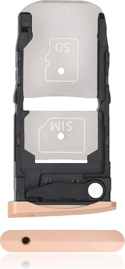 Тава За SIM Карта Motorola Moto Z Force Droid Xt1650-02 2016 Розово Злато