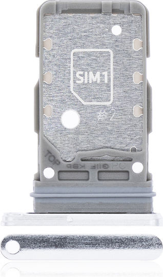 Tavă Dual Sim Pentru Telefon Samsung Galaxy S21 5g Alb Fantomă