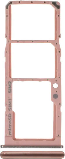 Двойна SIM/SD База Samsung Galaxy A71 A715 2020 Prism Crush Розова