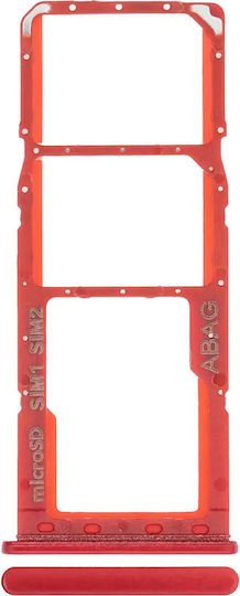 Dual Sim Card Tray Samsung Galaxy A21s A217 2020 Red