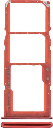 Dual Sim Card Tray Samsung Galaxy A71 A715 2020 Red