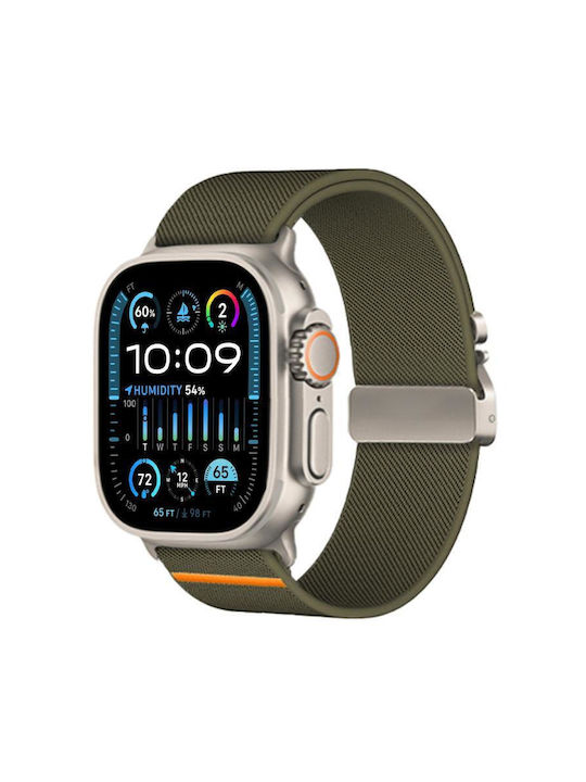 Apple Watch 38 40 41 S10 42mm Xdfind Parachute Elastic Nylon Strap Feature Green