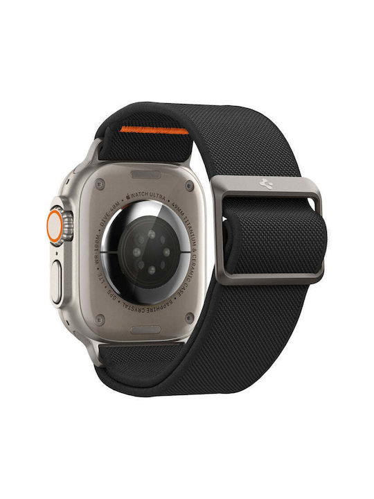 Spigen Каишка за Apple Watch 8 9 10 11 SE 1 2 3 Ultra 1 2 3 – 44 45 46 49mm Fit Lite Ultra Черен