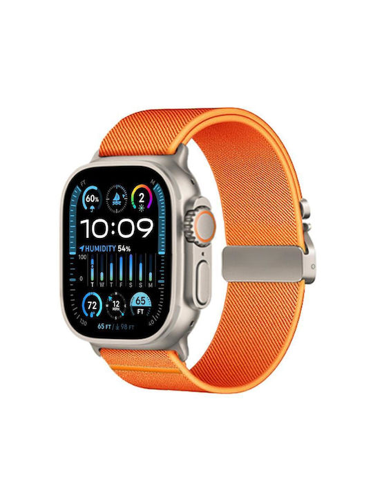 Apple Watch 38 40 41 S10 42mm Xdfind Elastisches Nylon Tragbare Bänder Orange