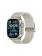 Apple Watch 42 44 45 46 49mm Xdfind Αλεξίπτωτο Λουράκι Ελαστικό Νάιλον Starlight