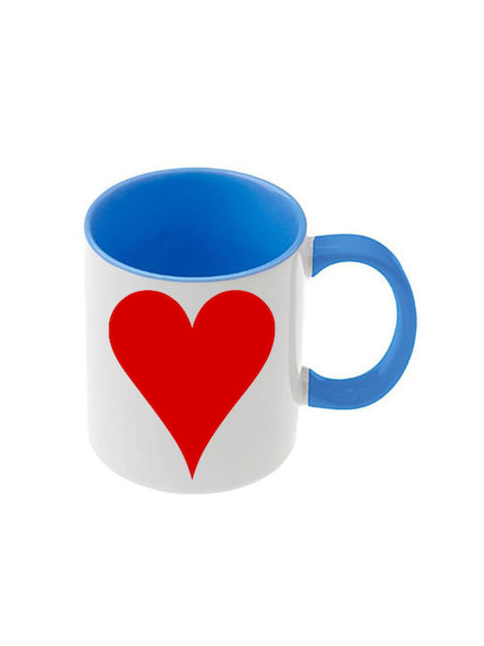 Alice Blaue Tasse Mit Griff Innen