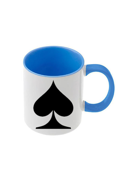 Alice Blaue Tasse Mit Griff Innen