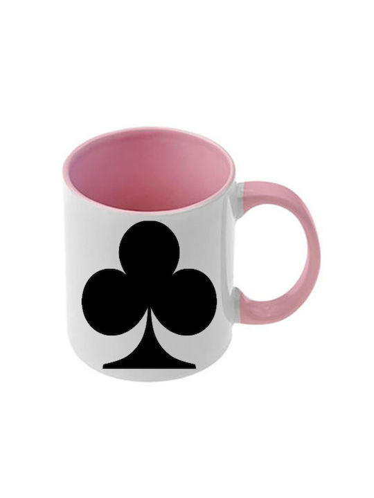 Tasse Alice Rosa Mit Griff und Innerem
