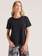 Damen T-Shirt Schwarz