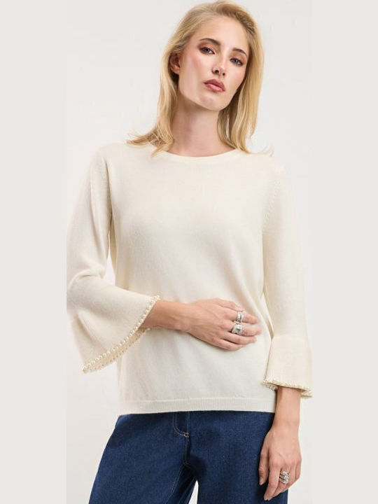 Desiree Damen Bluse mit 3/4 Ärmel in Ecru
