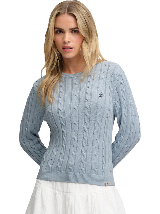 Superdry Γυναικεία Μπλούζα Teb/blue Fog