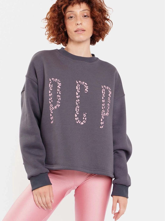 Γυναικεία Μπλούζα Animal Print Grey