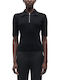 Women's Polo Blouse Short Sleeve Black
