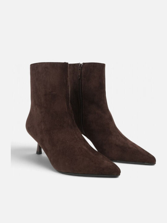 Ghete Dama De Catifea Maro Ankle Boots