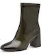 Damen Stiefeletten aus Lackleder Grüne