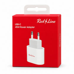 Redline Wireless Charger With USB-C Port 45W White