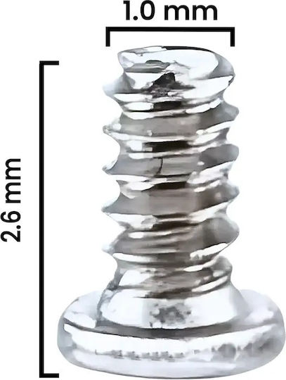 Internal Screw Set M1.0×2.6mm Iphone 12 Pro Max Service Pack Silver 30 Pack