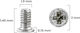 Screw Set M1.0 X 1.45 X 2.0d X 0.15t Iphone 12 Pro 12 Pro Max Service Pack 30 Pack