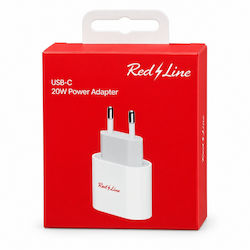 Redline Wireless Charger With USB-C Port 20W White