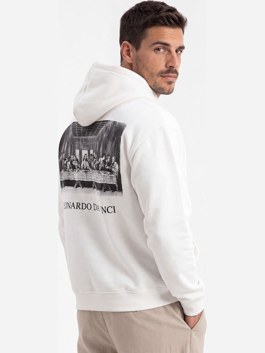 Ben Tailor Hooded White Sweatshirt
