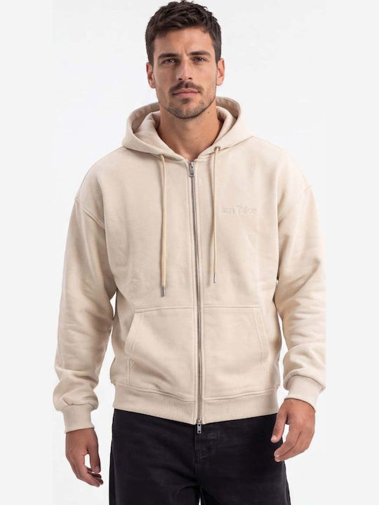 Ben Tailor Cardigan With Hood Beige