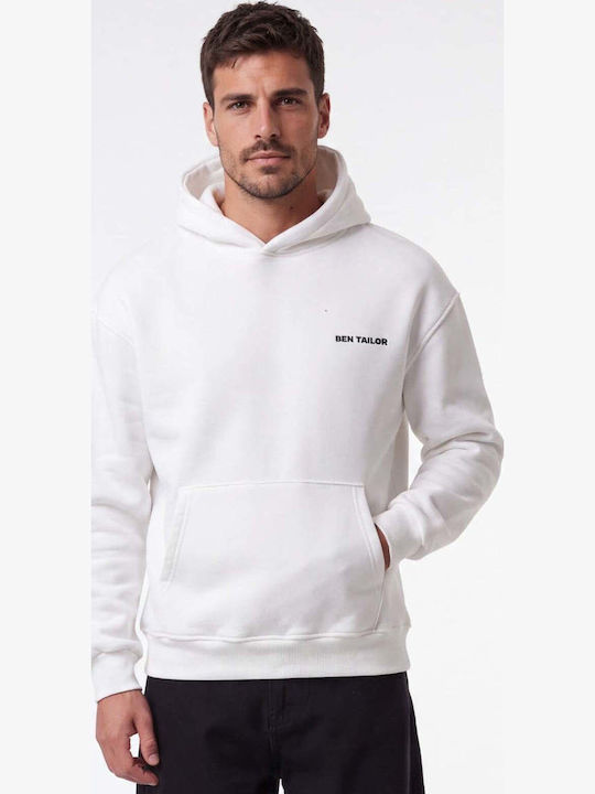 Ben Tailor Sweatshirt with Hood Ecru
