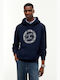 Tjm Reg Crest Sweatshirts für Herren mit Kapuze Dunkelblau