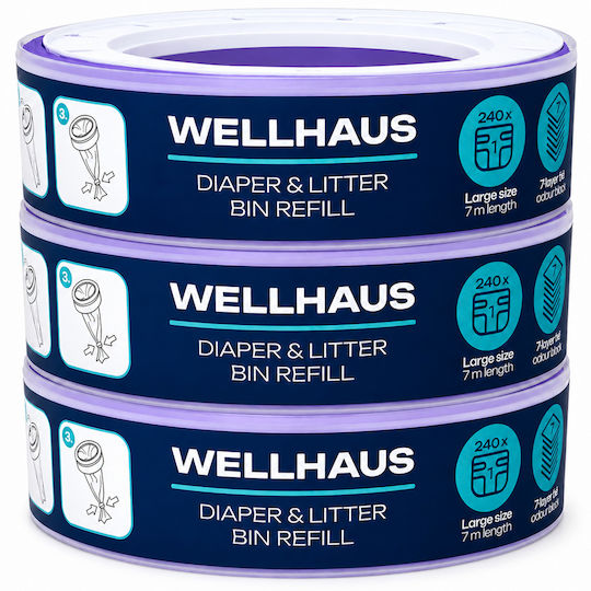 Wellhaus Резервни торбички за кофа 3 бр